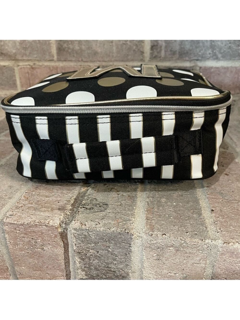 Justice Black and Gold Polka Dot Cosmetic Bag - Picture 8 of 10